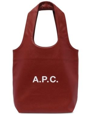 A.P.C. Ninon Small Tote Bag - Red