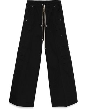 Rick Owens Wide Cargobelas Clack Trousers - Black