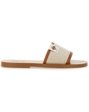 Bally Slide Sandal Sollie - Natural