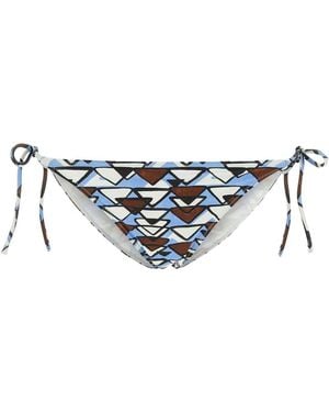 Prada Stretch Nylon Bikini Bottom - White