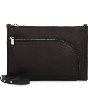 Rick Owens Leather Clutch - Black