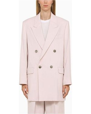 Ami Paris Powder Double-Breasted Jacket - Pink