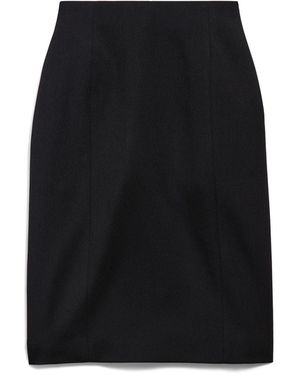 Balenciaga Hourglass Midi Skirt - Black