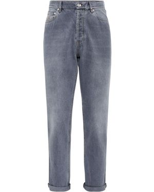 Brunello Cucinelli Denim Cotton Jeans - Blue