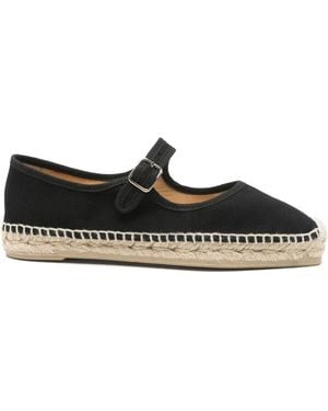 Castañer Padua Canvas Espadrilles Sandal - Black