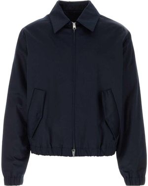 Ami Paris Dark Cotton Jacket - Blue