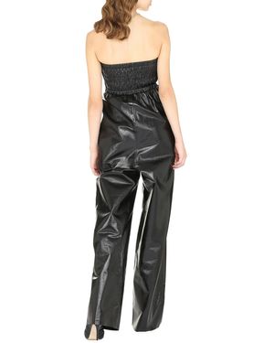 【関税＆送料込み】Bottega Veneta Leather Jumpsuit Leather Tailored Jumpsuit - Black | Manière De Voir USA