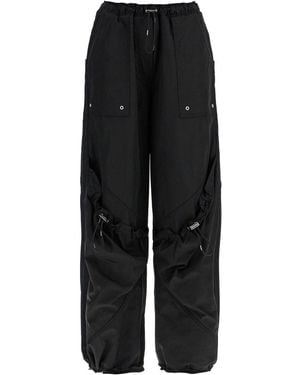 The Attico Polyester Cargo Pant - Black