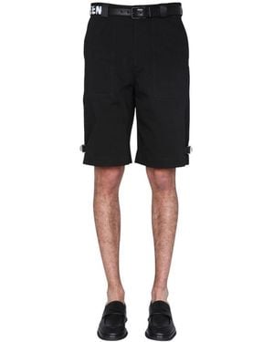 McQueen Regular Fit Bermuda Shorts - Black