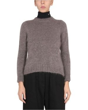 Raf Simons Mohair Crewneck Jumper - Grey