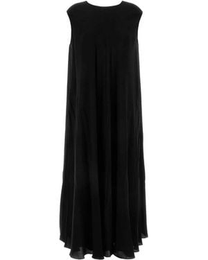 The Row Crepe Palau Dress - Black