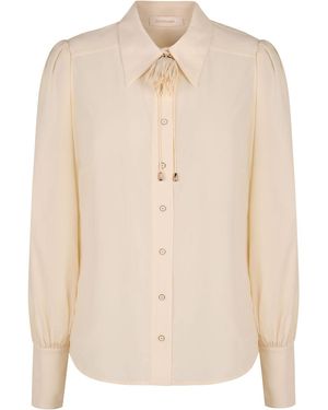 Zimmermann Viscose Blend Blouson Top - Natural