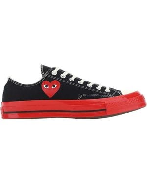 COMME DES GARÇONS PLAY Canvas Comme Des Garã§Ons X Converse Sneakers - Red