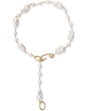 Jil Sander Grainy Necklace - Metallic