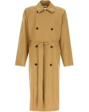 トレンチコート THE ROW- BROWN COTTON TRENCH COAT THE ROW Rocco cotton and cashmere-blend twill trench coat