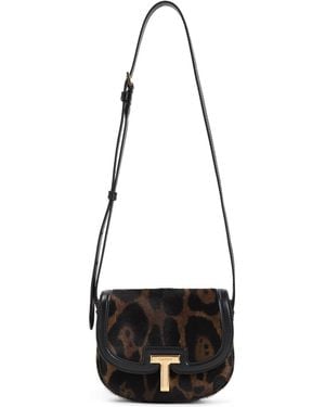 Tom Ford Leopard Print Mini Bag - White