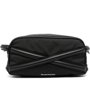 McQueen Beauty Case With Logo - Black