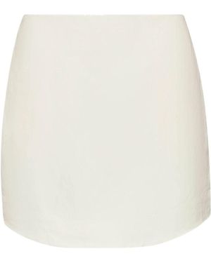 JW Anderson Curved Hem Mini Skirt - White