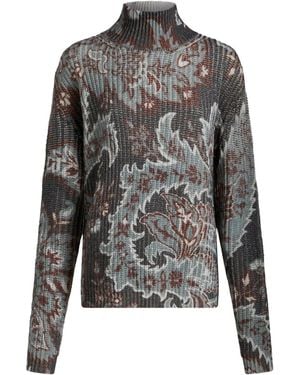 Etro Wool Turtleneck Jumper - Grey