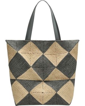 Loewe X Paula's Ibiza Extra Large Raffia Puzzle Fold Tote