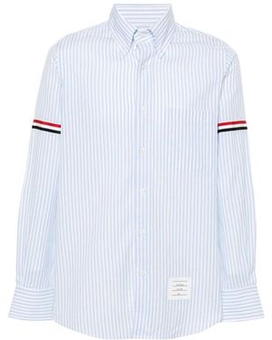 Thom Browne Rwb Striped Shirt - White