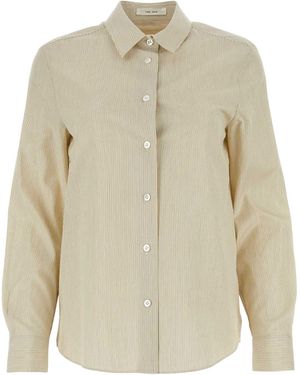 The Row Poplin Side Shirt - Natural