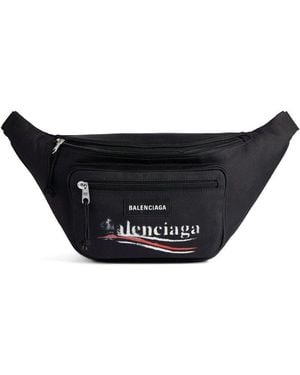 Balenciaga Nylon Explorer Belt Bag - Black
