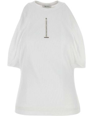 McQueen Stretch Cotton Top - White
