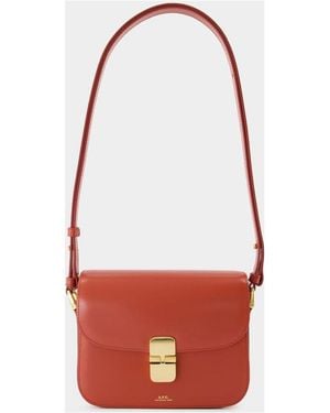 A.P.C. Grace Small Crossbody - Red