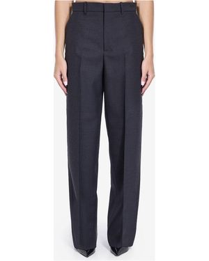 パンツ Gucci Wide-Leg Wool Pants Exquisite Rockstar GUCCI Pleated wool-jacquard wide-leg pants | NET-A-PORTER