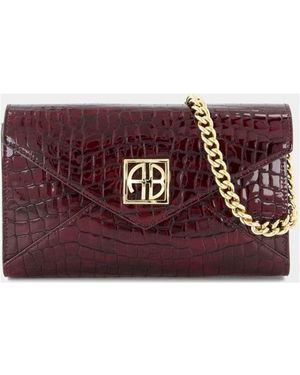 Anine Bing Elly Small Clutch - Purple