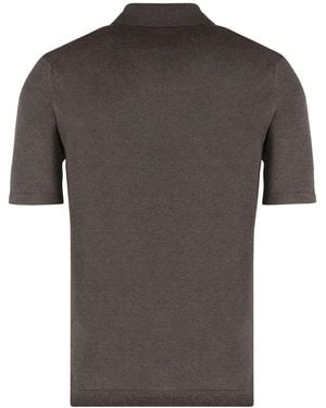 Bottega Veneta String Linen Knit Polo in Black for Men | Lyst