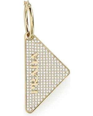 Prada 925 Symbole Single Left Earring - Metallic