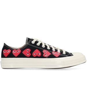 COMME DES GARÇONS PLAY Multi Heart Low Top - Red