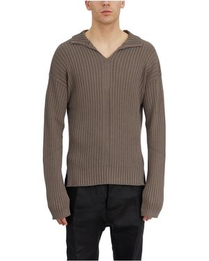 Rick Owens Tabard Dust Sweater - Gray
