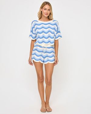 LSPACE Make Waves Knit Short - Blue