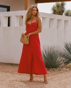 LSPACE Chara Maxi Dress - Red