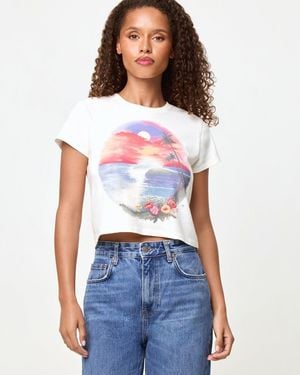 LSPACE Merci Baby Tee - White