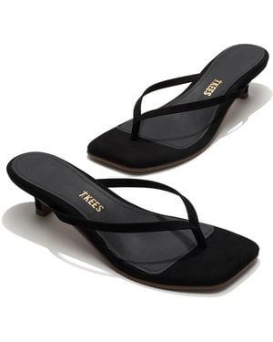 TKEES Square Toe Julia Suede - Black