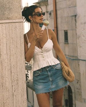 LSPACE Clover Top - White