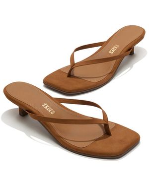 TKEES Square Toe Julia Suede - White