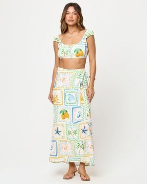 LSPACE Ever Wrap Skirt - White