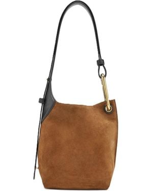 Marc Jacobs Scene Small Bucket In Suede - Brown