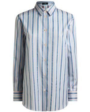 Etro Cotton Shirt - Blue