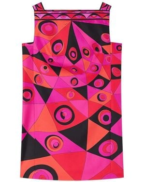 PUCCI Occhi-Print Silk Dress - Pink