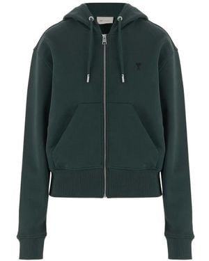 Ami Paris Adc Zip Hoody - Green