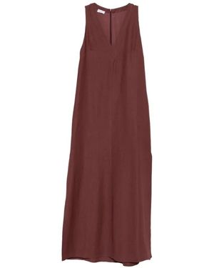 Brunello Cucinelli V Neck Dress - Purple