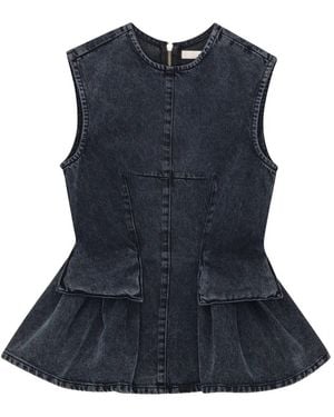 Remain Peplum Top - Blue