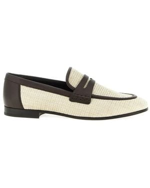 Brunello Cucinelli Two Tone Loafer - White