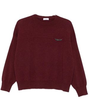 Brunello Cucinelli Crew Neck Jumper - Red